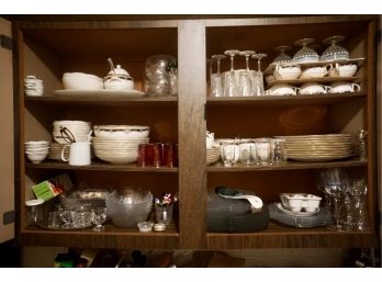 2 Cabinets Full Of Noritake Palais Royal Dishes Entire Contents