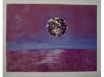 39. Ethel Voedisch-Price (American, 1924-2013) Purple Moonscape.