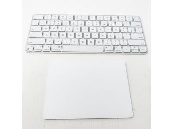 Apple Bluetooth Keyboard And Magic Trackpad. A2449 A1535