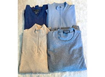 Lot Of 4 Cashmere Mens Sweaters