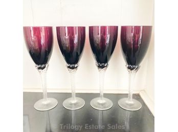 Purple Wine Glasses