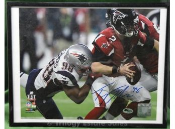 Trey Flowers Super Bowl LII Autographed Photo New England Patriots