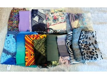 Lot Of 14 Womens Scarves