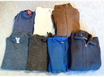 Lot Of 7 Mens Sweaters