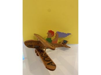 Wooden Ruler Airplane