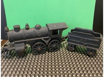 Cast Iron 50 Locomotive And 50 Cart