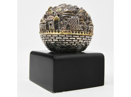 Zadok Arts Sterling Silver Jerusalem Sphere