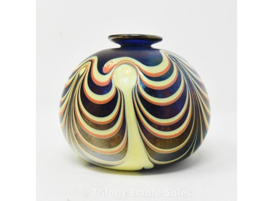Vintage Fellerman Art Glass Vase, 1974