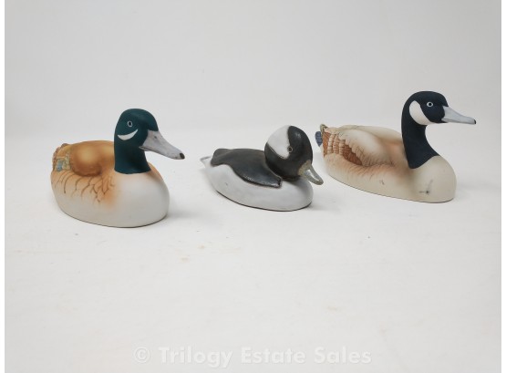 Lot Of 3 Ceramic Geese & Ducks