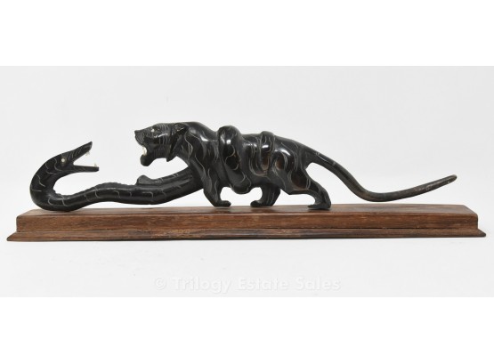 Tiger And Snake Carving
