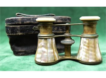 Antique Audemair Pairs Mother Of Pearl Opera Glasses