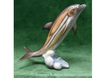 Hutschenreuther Porcelain Dolphin Figurine