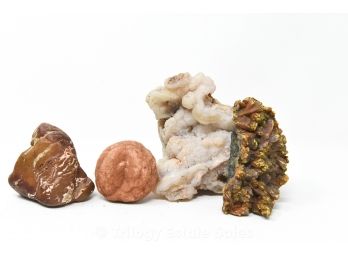 Orpiment, Chalcedony, And Stromatolite Specimen