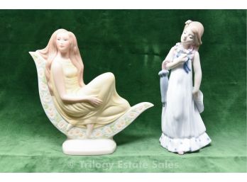 Laszlo Ispanky Signed Goebel And Mallorca Porcelain Figurines
