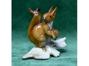 Hutschenreuther Porcelain Squirrel Figurine