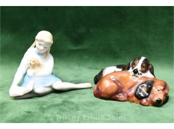 Two Royal Doulton Dog Figurines