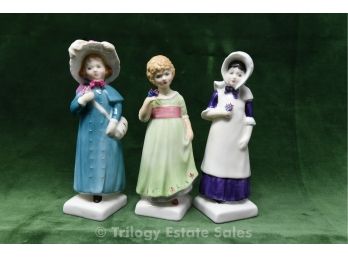 Three Royal Doulton Porcelain 6.5' Figurines