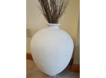 Decorative 22'T White Vase/pot