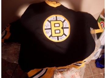 Signed Boston Bruins Jersey - 7 Signatures