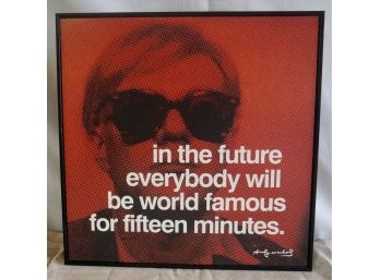 Andy Warhol Print 12 X 12