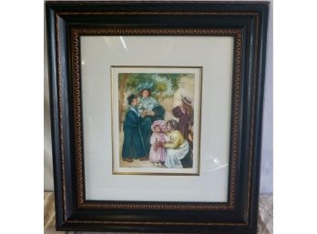 Framed Renoir Colored Engraving