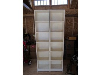 Two Matching 6 Ft Bookcases