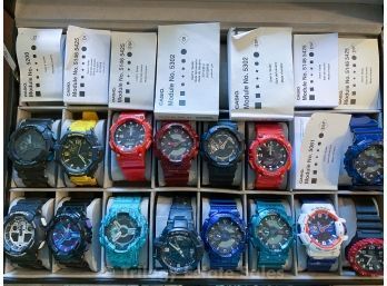 15 Casio G-Shock Watches In Display Box
