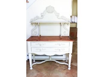 Two-Piece Painted Hall Table
