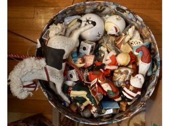 Large Lot Of Misc 2 Boxes Christmas & Ornaments