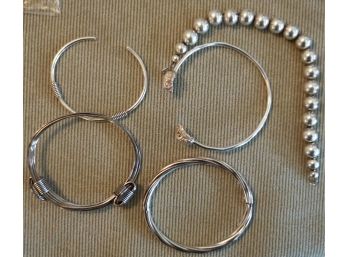 #6  Lot Of 5 Sterling Bracelets