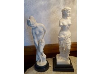 Pair Of Resin Statues 17'T & 15'T
