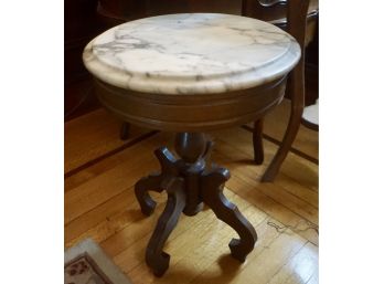 Victorian Marble Top Plant Stand