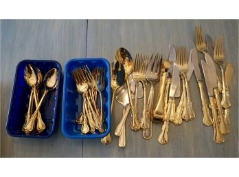 Service For 6 Gold Flatware