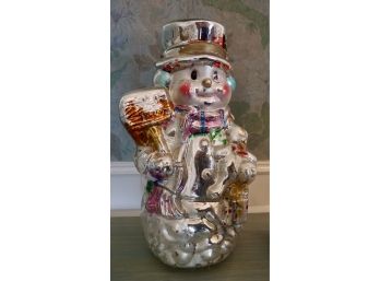 Vintage Mercury Glass Frosty The Snowman