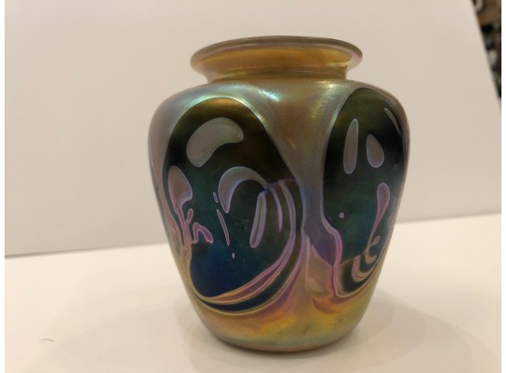 Chris Heilman, Handblown Vase Signed 1977