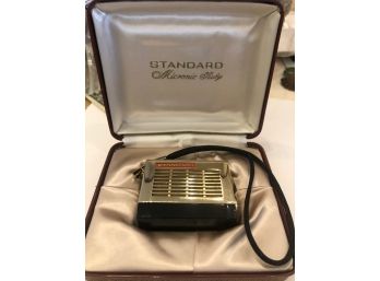 Vintage Standard Micronic Transistor Radio In Original Box With Loop Handle