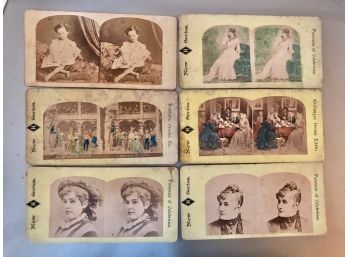 6 Stereoscope Cards Series H
