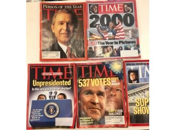 5 Time Magazine, President Bush, 2000 Bush V Gore, Person Of The Year