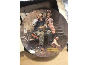 Norman Rockwell Plate The Cobbler Limited Edition