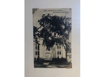 South Hampton, Long Island, First Presbyterian Church Vintage Postcard