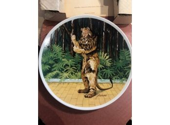 If I Were A King ~ Cowardly Lion Knowles Collectors Plate