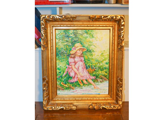 MCM Framed Painting Woman