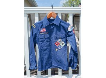 Boy Scout Collection, Shirt, Patches, Binoculars  Etc