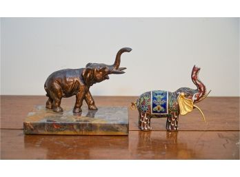 2 Elephant Sculptures
