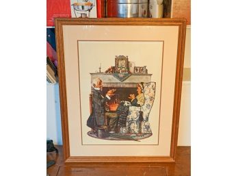Norman Rockwell Litho Print Framed