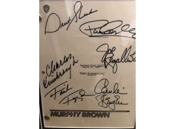 Murphy Brown Cast Signed Script Revised Final Draft 1995 'Current Relationships'