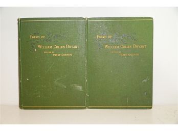 First Edition Poems Of William Cullen Bryant Vol 1 And 11