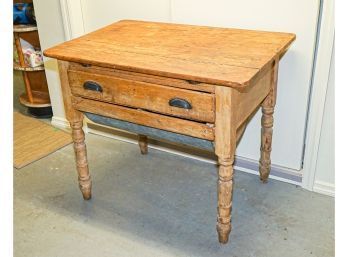 19th Century Dough Table With 3 Drawers ~ Truly Special!