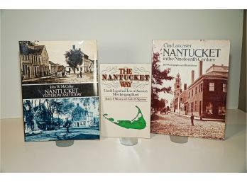 Group Of Three Books On Nantucket