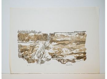 Limited Edition Lithograph Signed Print By Joseph Pentick 1975